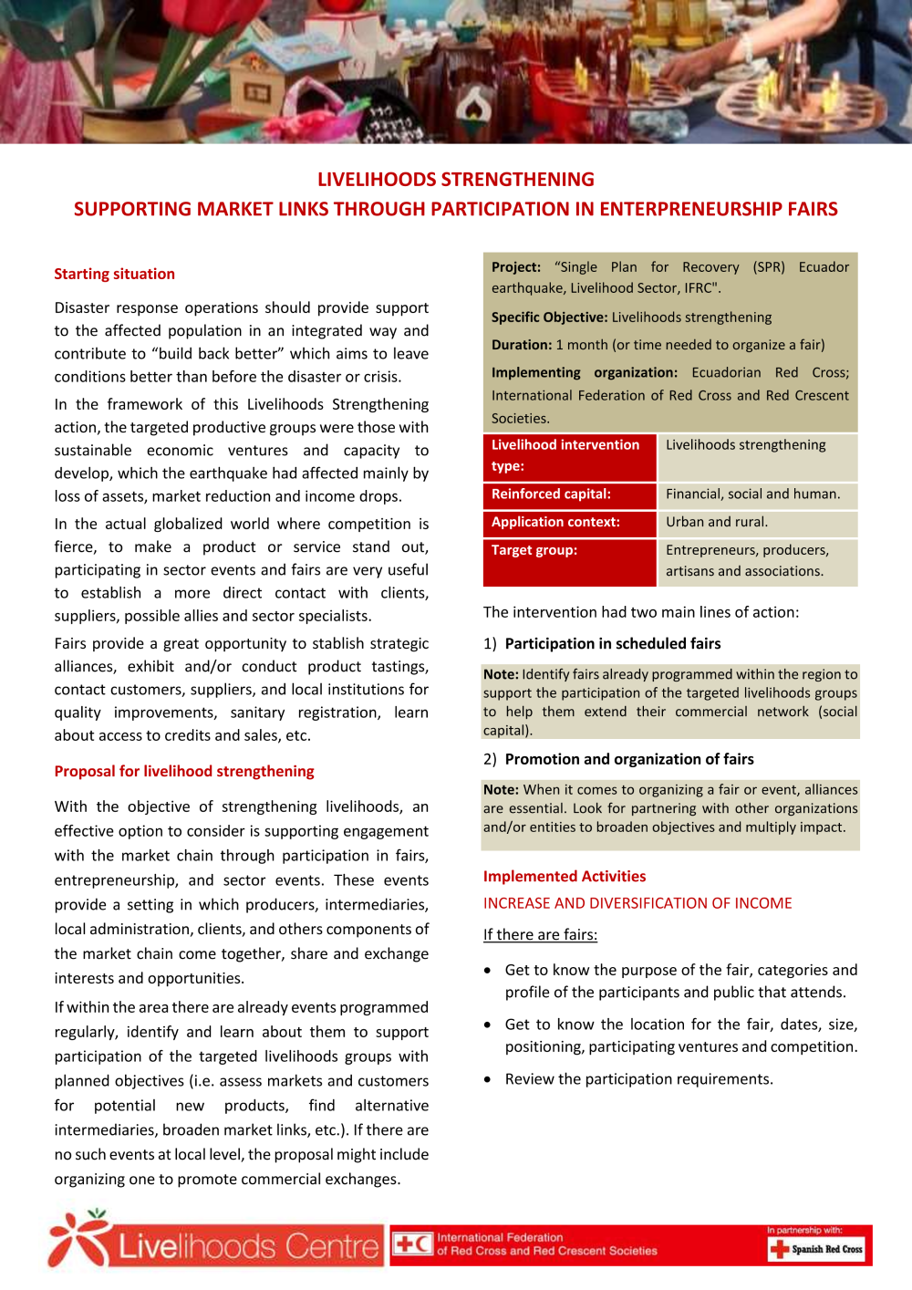 8_LRC_EN_Data Sheet_Strengthening LLH_Links to the market_Final.pdf -  Livelihoods Centre